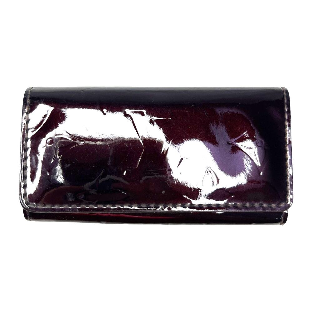 Louis Vuitton Amarante Vernis 4 Key Holder Case Multicles CA0078 Burgundy